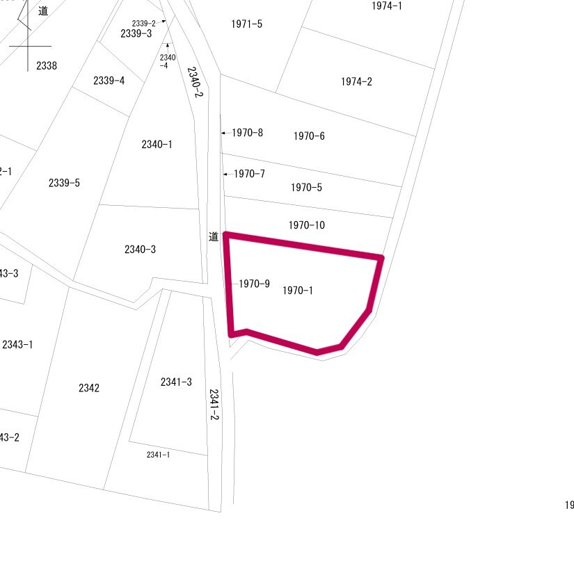 売土地　足利市川崎町の土地図