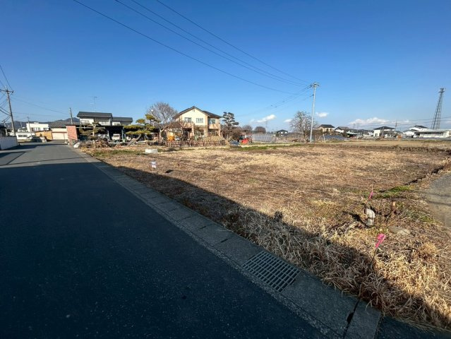 売土地　足利市川崎町の外観|前面道路含む現地写真です