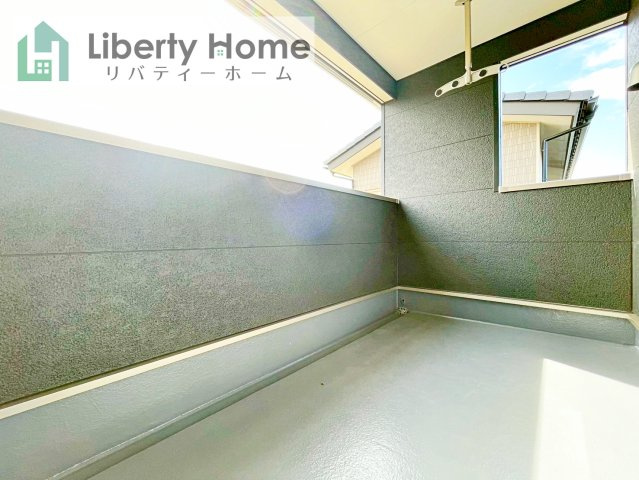 常総市山口第2　新築戸建　2号棟のバルコニー