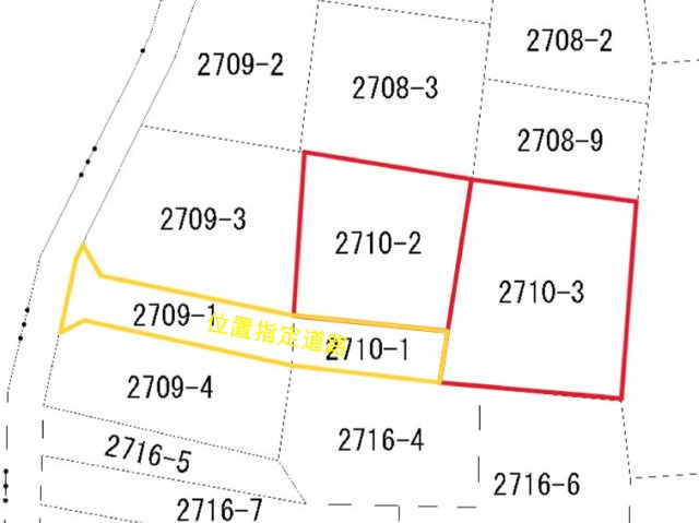 売土地　栃木市大宮町の区画図