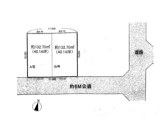川越市川鶴　全２区画　B号区の画像