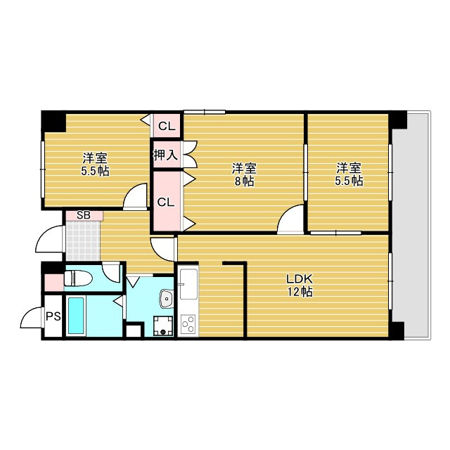 アビタシオンⅢの間取り