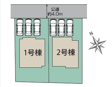 【ブルーミングガーデン】下野市川中子 全2邸の区画図|〇全2邸〇
今からご覧いただけます♪