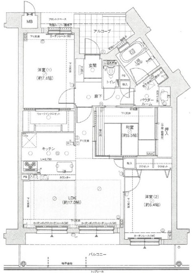 【間取り】 | リベール舞子ガーデンズ
