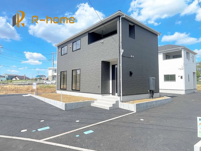 常総市水海道橋本町第5　新築戸建て　1号棟の外観|建物完成いたしました！ご予約で『平日』や『夕方』などでもご見学可能です！