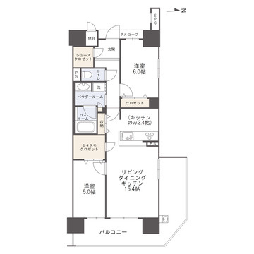 アルファステイツ熊本駅東の間取り