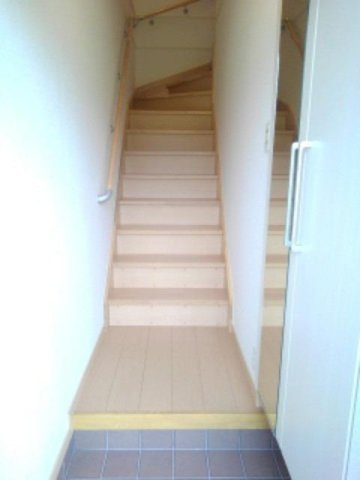 ラ・メゾン　アンソレイエ　Ｂの玄関|きれいな玄関です