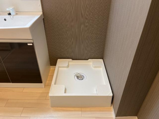 【その他】 | 仮称）天童市東久野本２丁目新築アパート | 洗濯機置き場（イメージ）