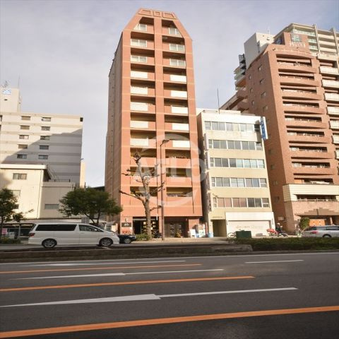 レインボーコート谷町五の区画図|レインボーコート谷町五　谷町筋沿いの外観