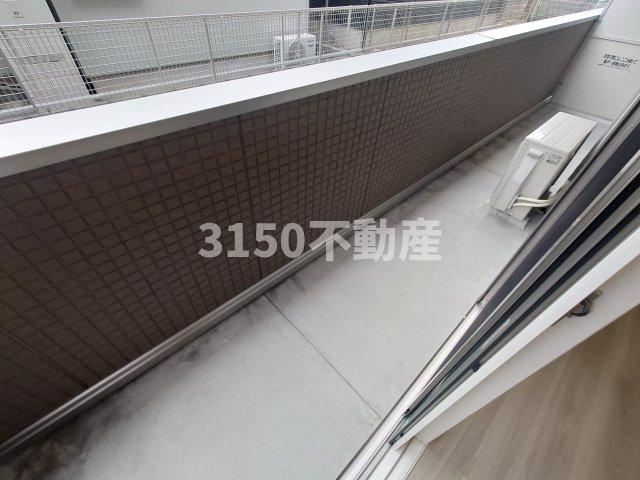 D-ROOM大川のバルコニー