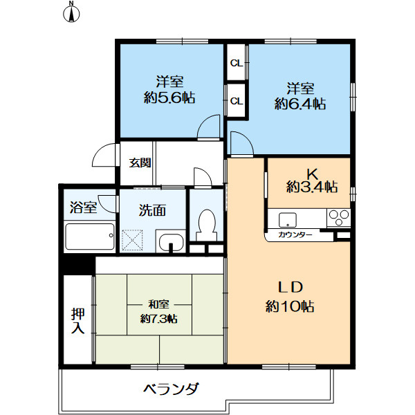 アルデール西宮の間取り