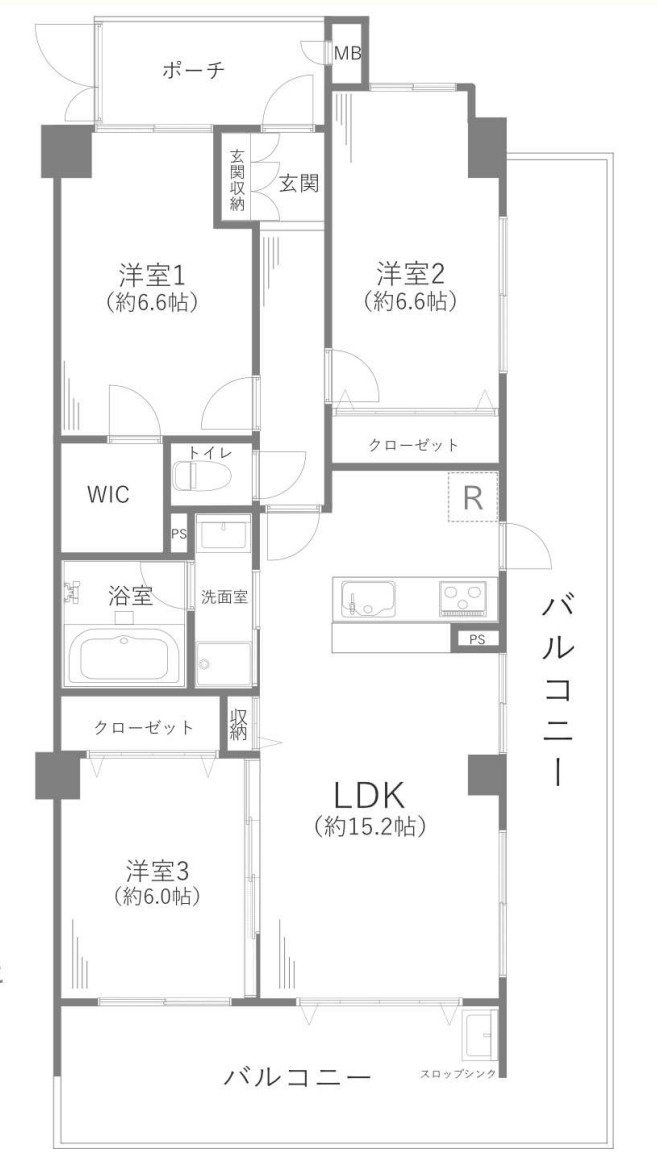 リステージ本郷台プリズムガーデン【仲介手数料無料】ペット可♪の間取り