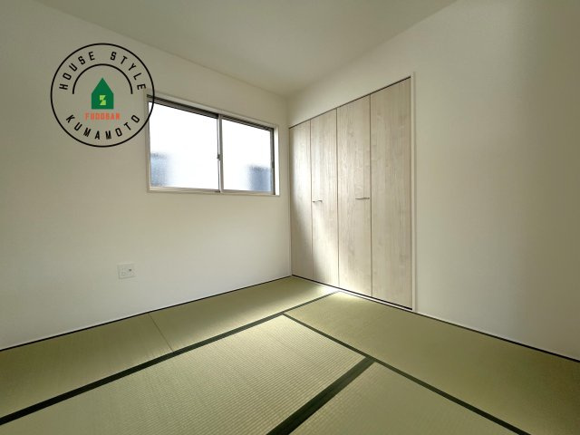 熊本市西区谷尾崎町第1-2棟（1号棟）　の内観：施工例|柔らかい畳が心地よい和室