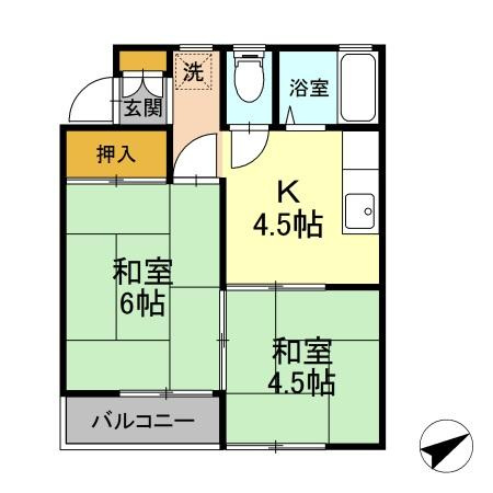 グリーンハウスの間取り