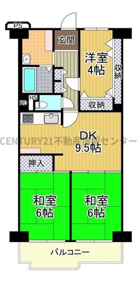 【間取り】 | ネオハイツ港大橋