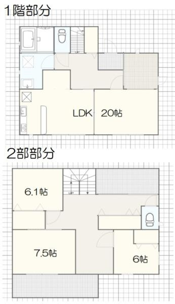 和歌山市古屋　中古戸建の間取り