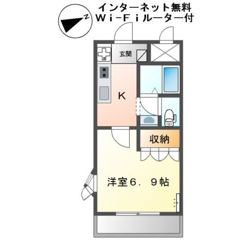 フォンテーヌ・アベニューⅠの間取り