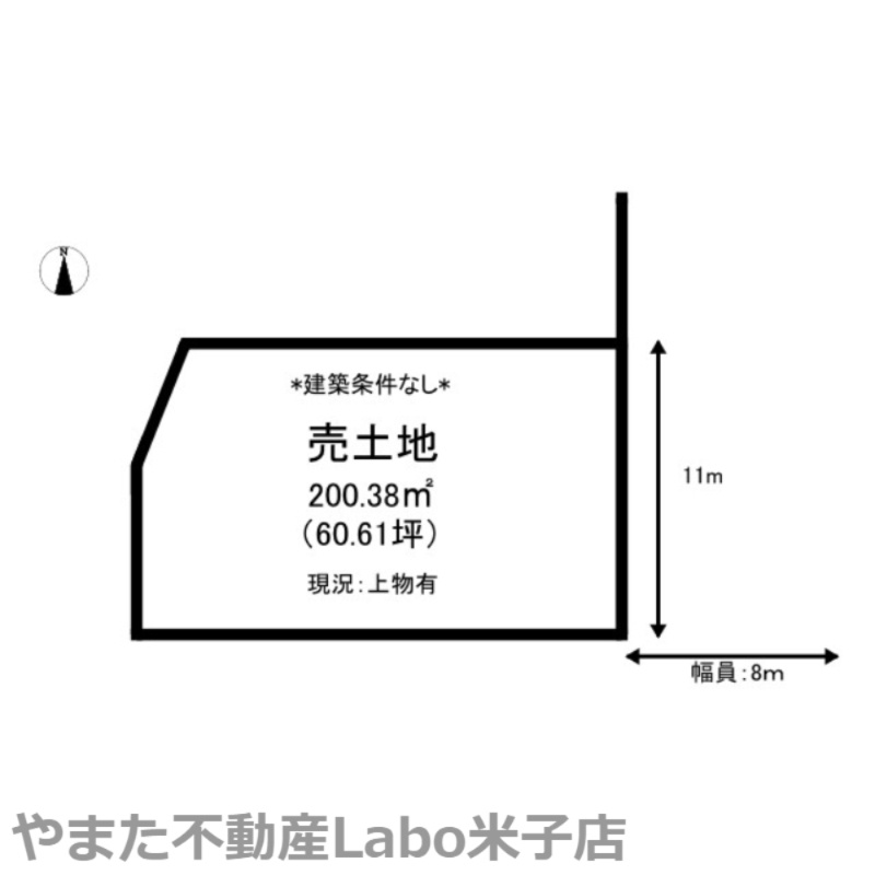 境港市明治町土地の土地図