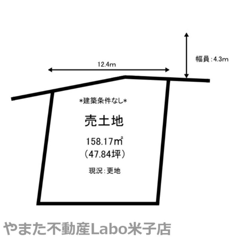 米子市東福原8丁目土地の土地図