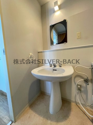 グラスホッパーの洗面所