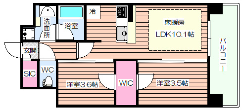 【間取り】 | アーバネックス新町Ⅱ