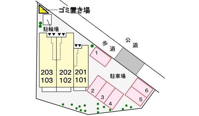 GLORY蘭の区画図