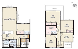 【間取り】 | 越谷市大沢12期　新築分譲住宅