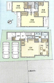 【間取り】 | 越谷市七左町７丁目　新築戸建て | ■3（4）LDK　■土地面積：112.02㎡　■建物面積：108.89㎡