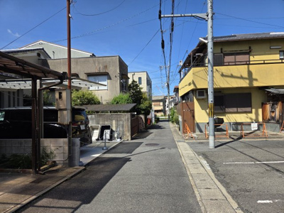 【前面道路含む現地写真】 | 山科区御陵大津畑町　売地