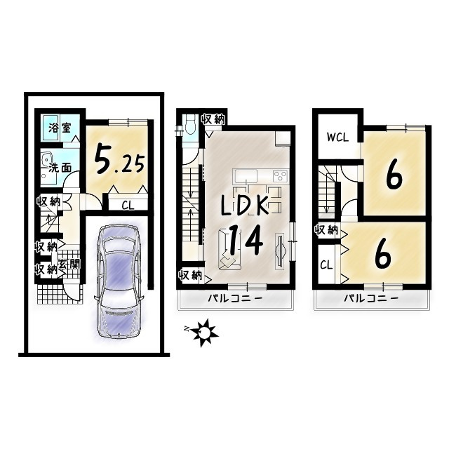 寺戸町三ノ坪　建築条件付土地の土地図|【建物参考価格：2,180万円／延床90.18㎡、セット価格3,650万円】
引渡し：着工後5ヶ月