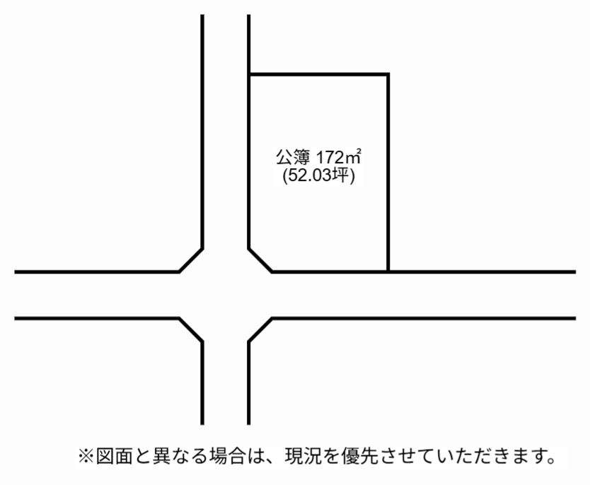 福岡市南区長住４丁目　売り土地の区画図