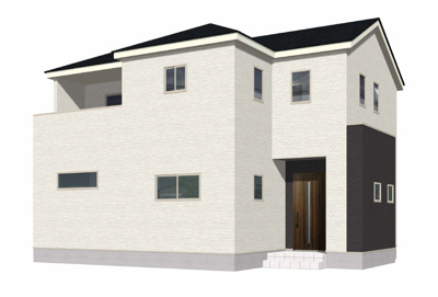 【外観パース】 | 遠賀郡岡垣町中央台1丁目2期2号棟 | 外観パースです