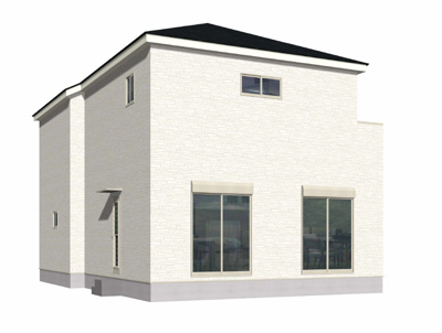 【外観パース】 | 遠賀郡岡垣町中央台1丁目2期2号棟 | 外観パースです