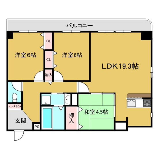 【間取り】 | ベルヴィオウミ