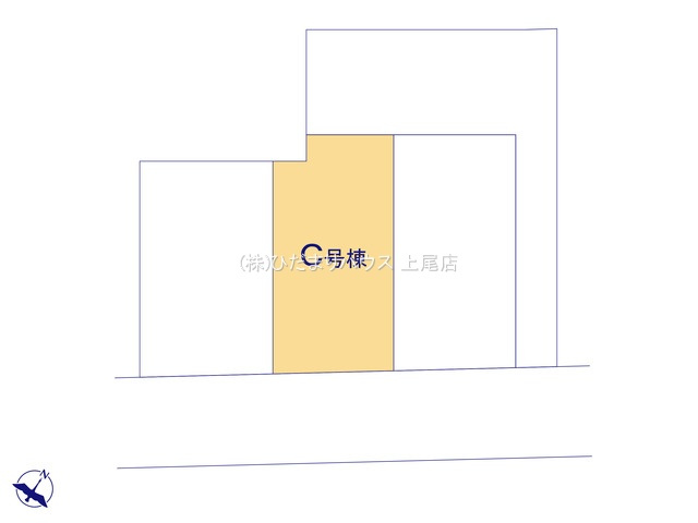 北区吉野町2丁目217番　新築戸建　ハートフルCの区画図
