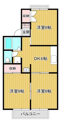 セジュールK&T Ⅳの間取り