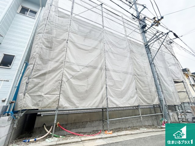 羽曳野市野々上　新築一戸建ての外観|現在建築中！落ち着いた街並みで新生活を始めることが出来そう！周辺の物件も併せてご紹介させて頂きます！