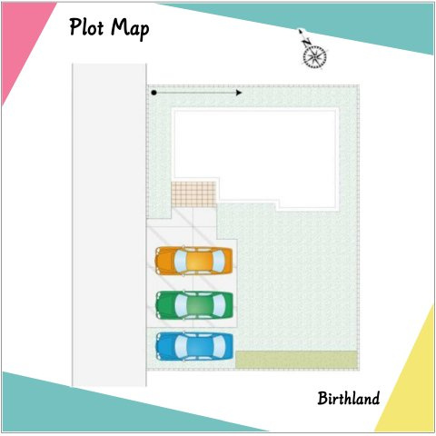 新築戸建・建売　邑楽郡邑楽町中野14期　全2区画の区画図|駐車スペース3台可能！