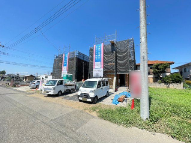 新築戸建・建売　千代田町赤岩第3　Cradle Garden　全2棟の外観|完成までは同仕様完成物件でのご案内も可能です！お気軽にお問い合わせください♪