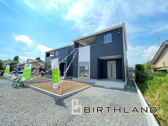 新築戸建・建売　桐生市相生町第16　Cradle Garden　全2棟の外観|南東向きで閑静な住宅地にある新築戸建の2号棟です♪