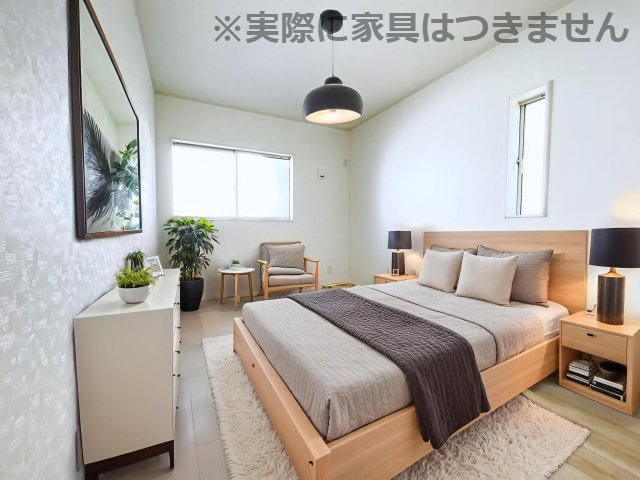 新築戸建・建売　大泉町寄木戸第16　Cradle Garden　全3棟の外観|浴室乾燥機付きで雨の日や花粉の時期でも室内干しができるので安心です！