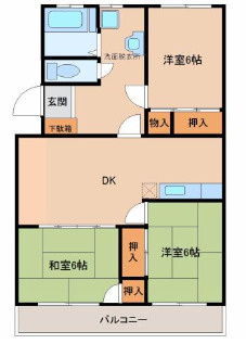 エスぺランクレール長門石の間取り