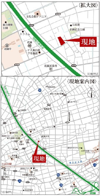 新築戸建・建売　深谷小前田第4　Livele Garden　全11棟の地図