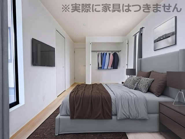新築戸建・新築建売　神川町新里第4　Cradle Garden　全2棟の洋室|※家具を配置した場合のイメージ図になります！実際に家具はつきません。