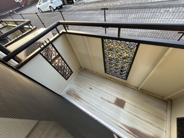 クレール竹原のバルコニー