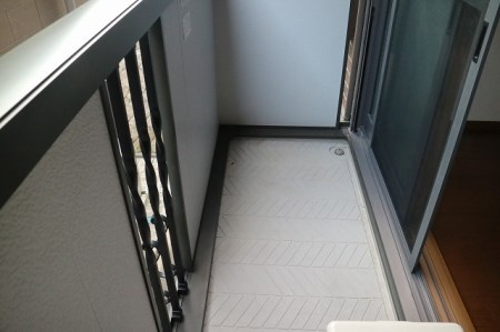 シャルマンコート北野のバルコニー