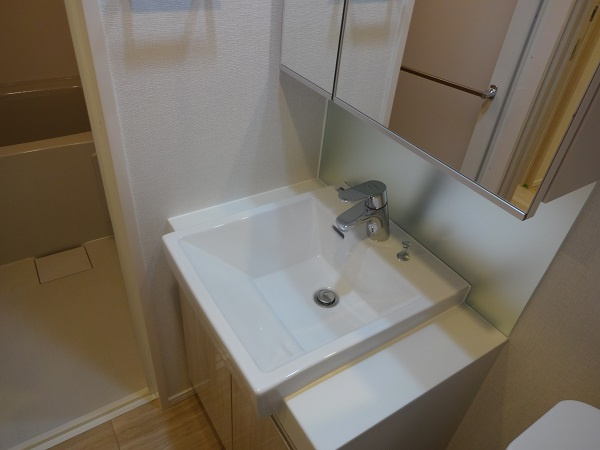 LUMEED大島の洗面所