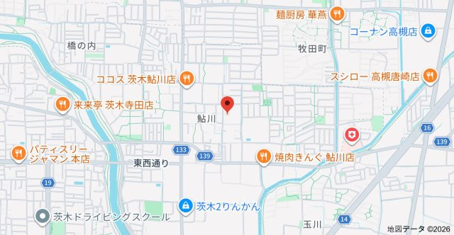 ピースフルハウスの地図