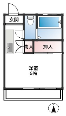 リバーサイドハイツB棟の間取り