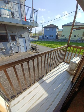 リバーサイドハイツB棟のバルコニー|バルコニー付きです